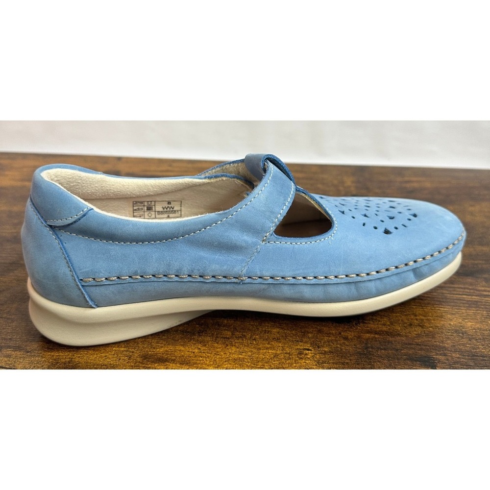SAS Tripad Comfort Willow Slip On Loafer Mary Jane Cutout Walking Shoe Blue 8 WW - Picture 7 of 15